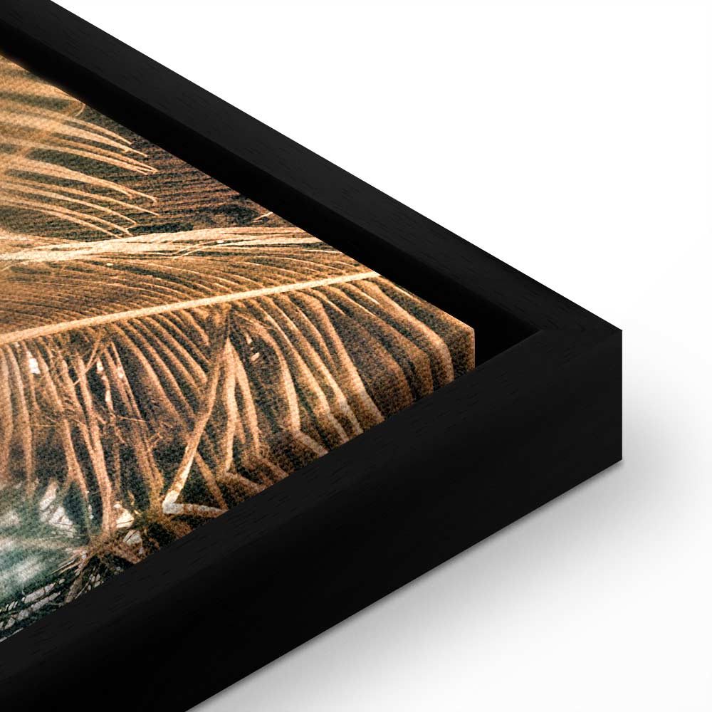 Canvas Print Sun Loungers under Palm Trees by the Sea - Image 19