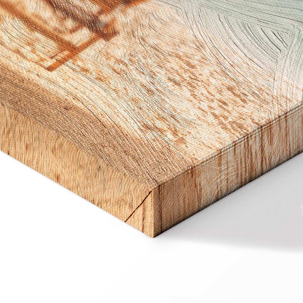 Canvas Print Sun Loungers under Palm Trees by the Sea - Image 10