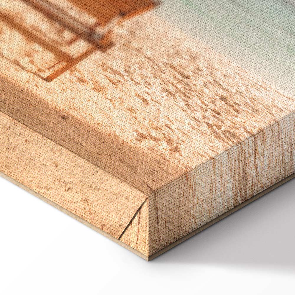 Canvas Print Sun Loungers under Palm Trees by the Sea - Image 6