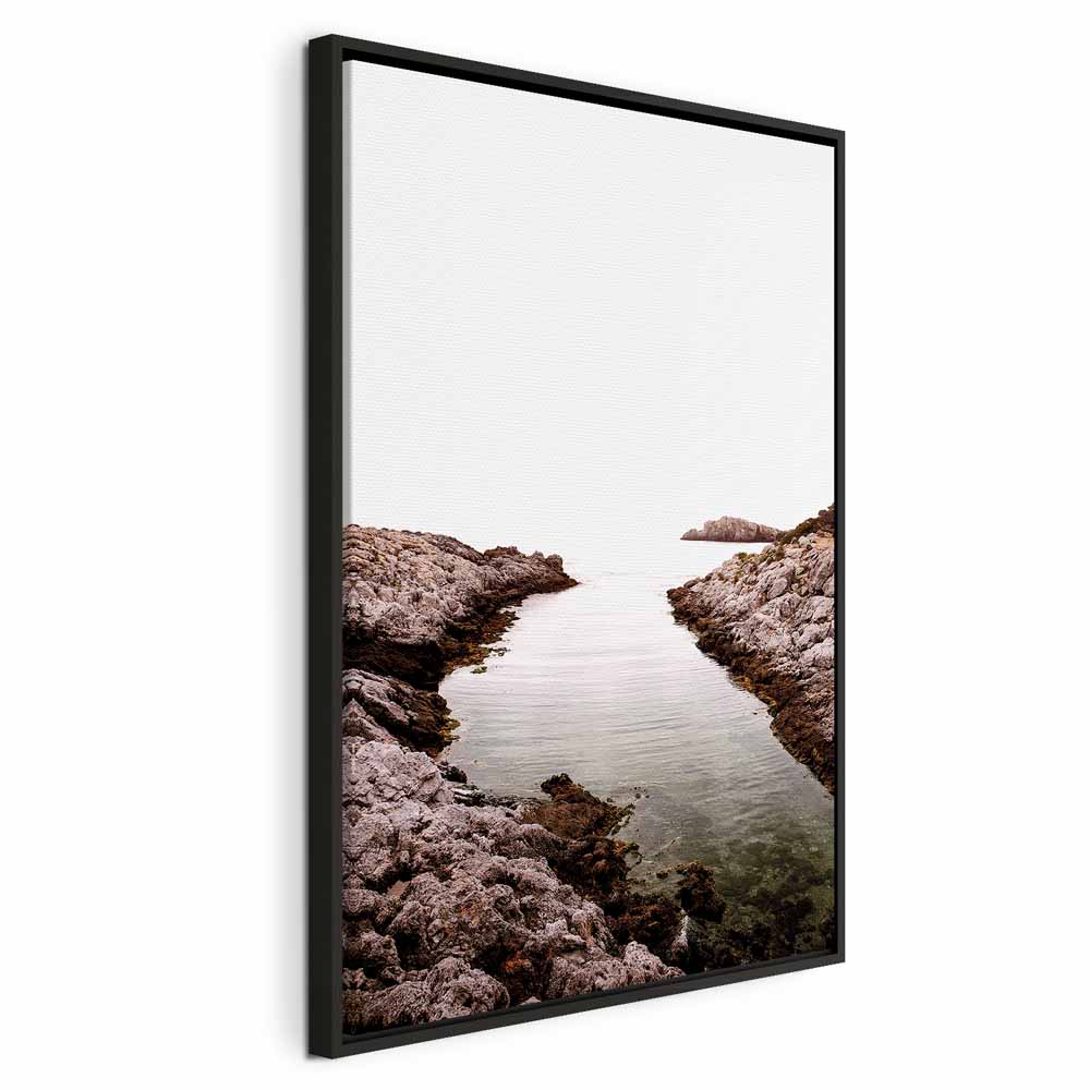 Canvas Print Rocky Coast in a Light Colour Palette - Image 14