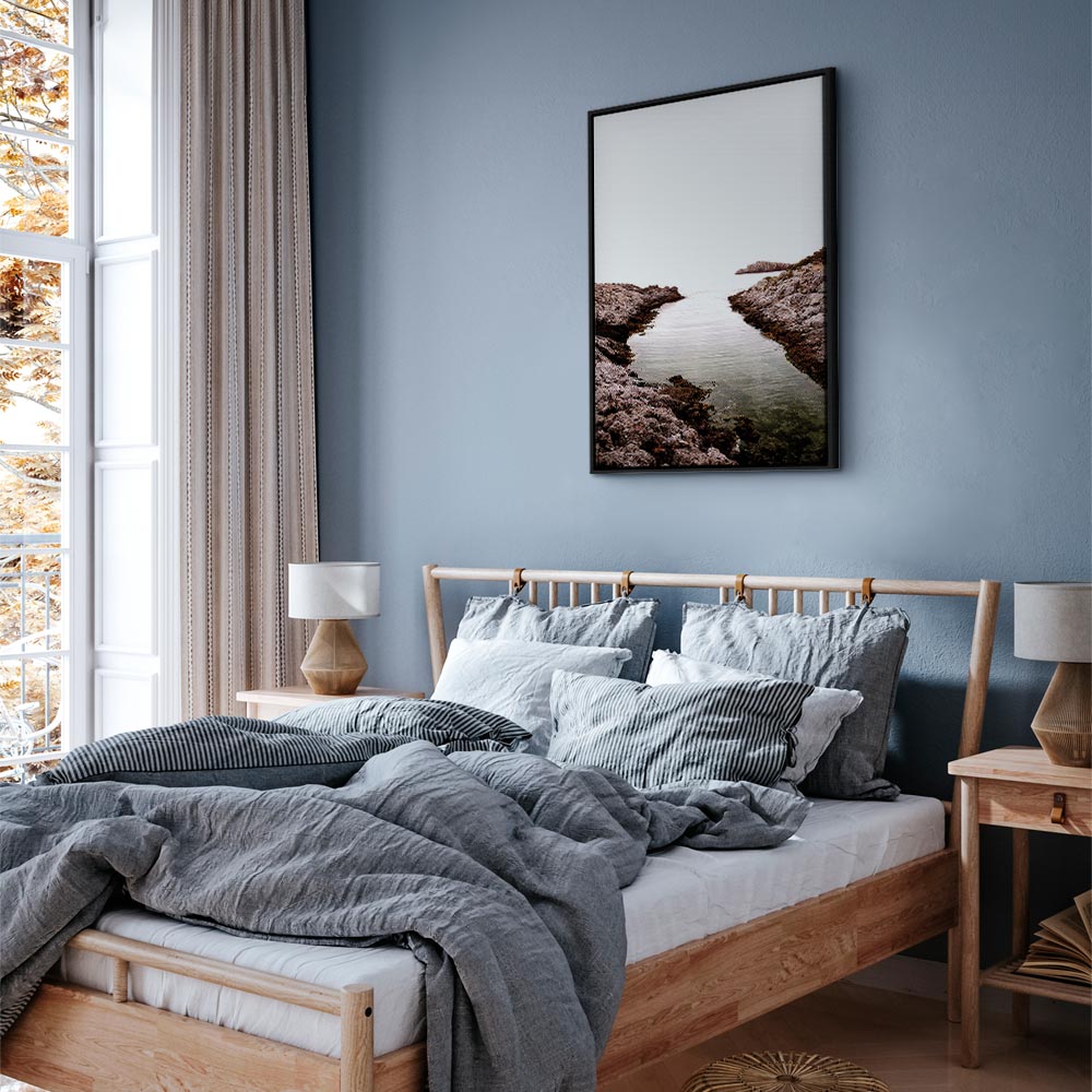 Canvas Print Rocky Coast in a Light Colour Palette - Image 17