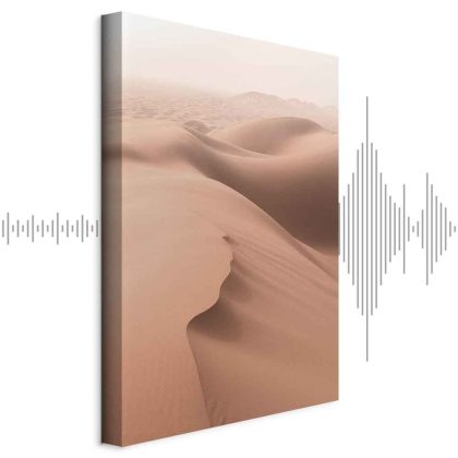 Canvas Print Desert Dunes in Beige Tones