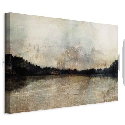 Canvas Print Lake in a Painterly Mist