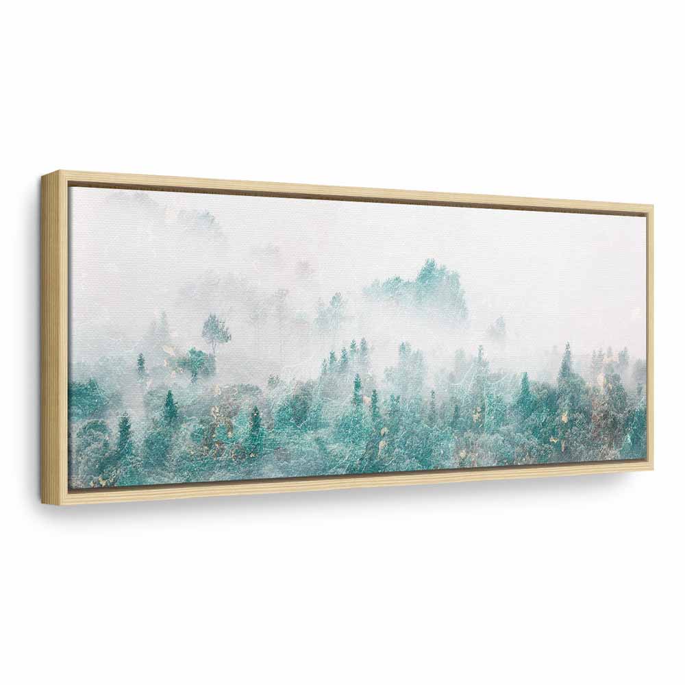 Breites Leinwandbild Nebelwald in Pastelltönen – Bild 20