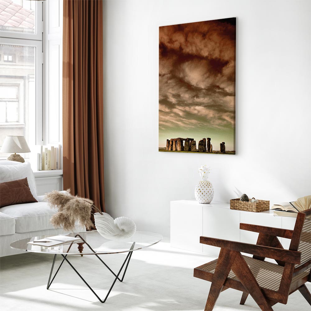 Canvas Print Stonehenge under a Dramatic Sky - Image 3