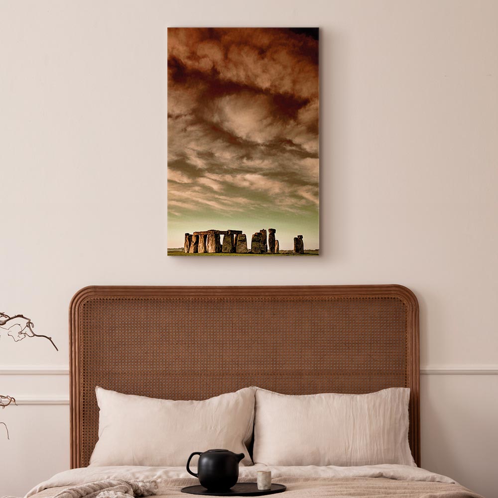 Canvas Print Stonehenge under a Dramatic Sky - Image 4