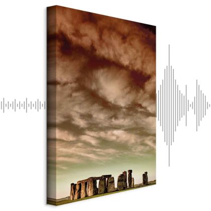 Canvas Print Stonehenge under a Dramatic Sky