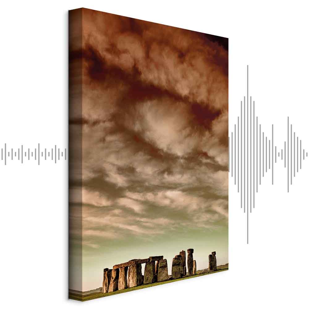 Canvas Print Stonehenge under a Dramatic Sky