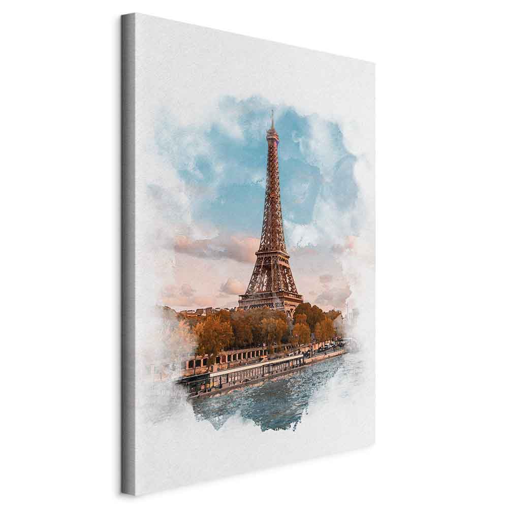 Canvas Print Eiffel Tower in an Artistic Style - Image 11