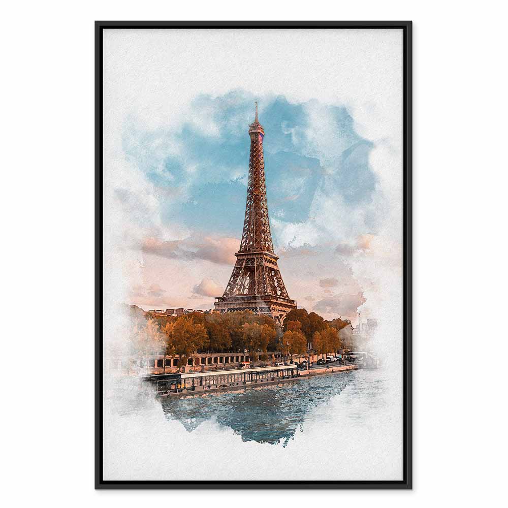 Canvas Print Eiffel Tower in an Artistic Style - Image 15