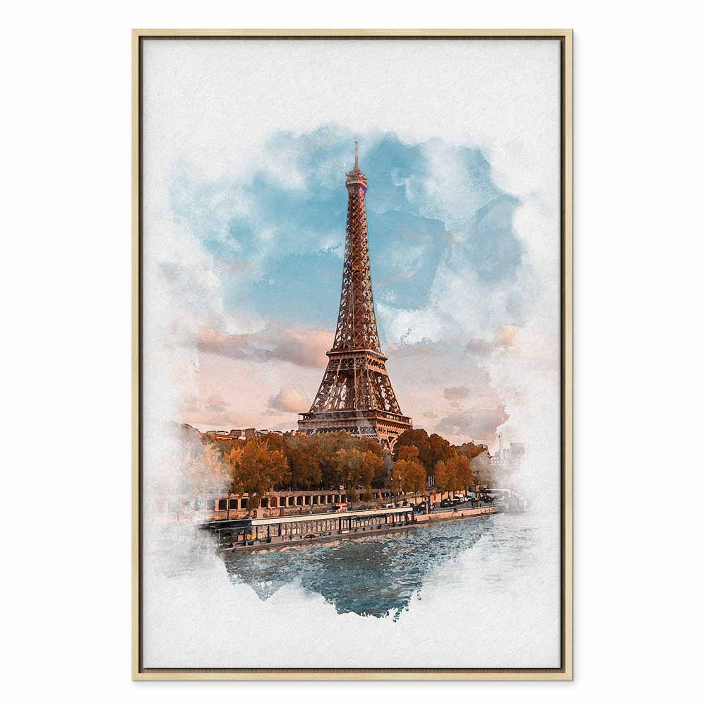 Canvas Print Eiffel Tower in an Artistic Style - Image 21