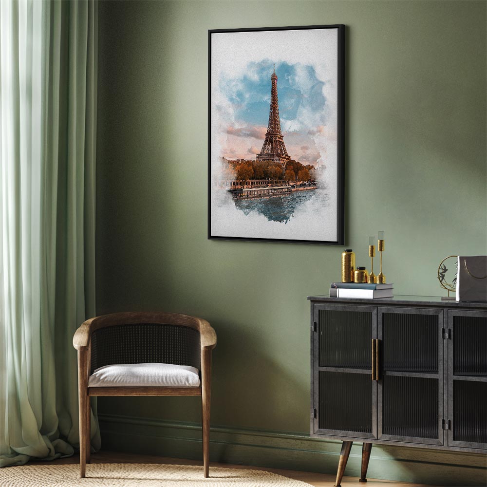 Canvas Print Eiffel Tower in an Artistic Style - Image 16