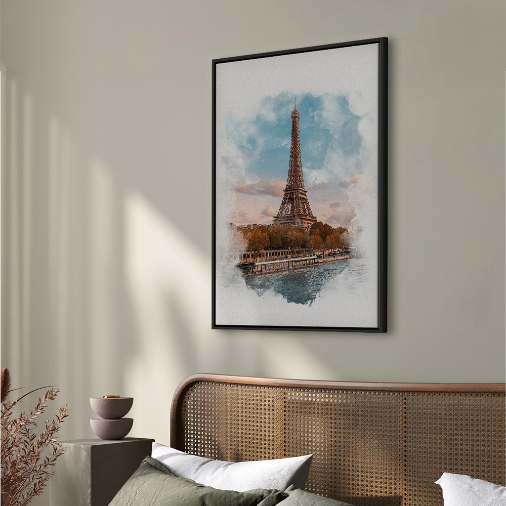 Canvas Print Eiffel Tower in an Artistic Style - Image 17