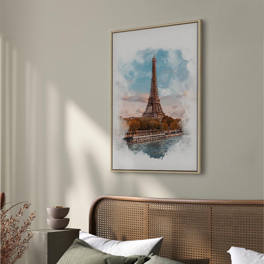 Canvas Print Eiffel Tower in an Artistic Style - Image 23