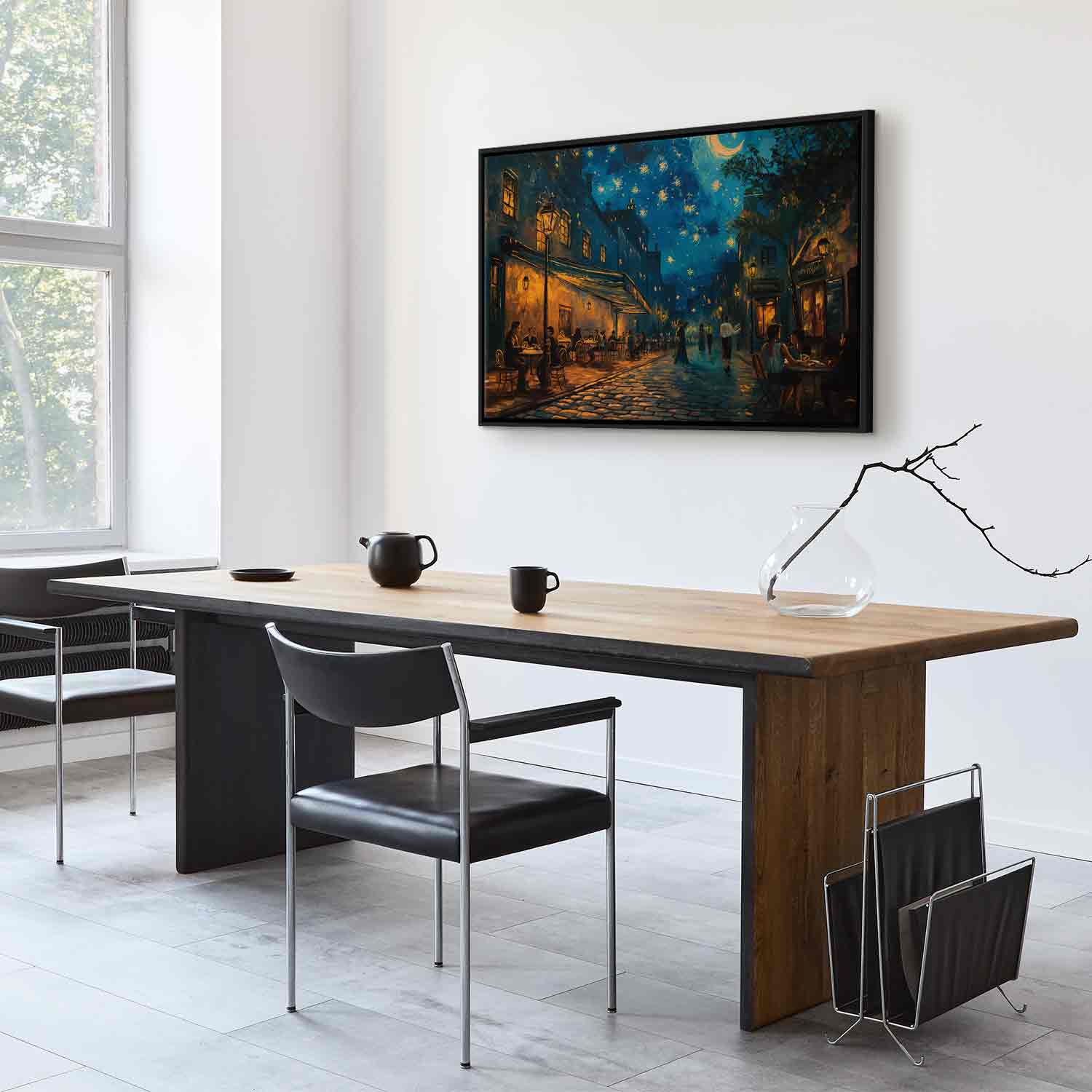 Paris Street - Canvas Print Inspired by the Style of Vincent van Gogh - Image 14