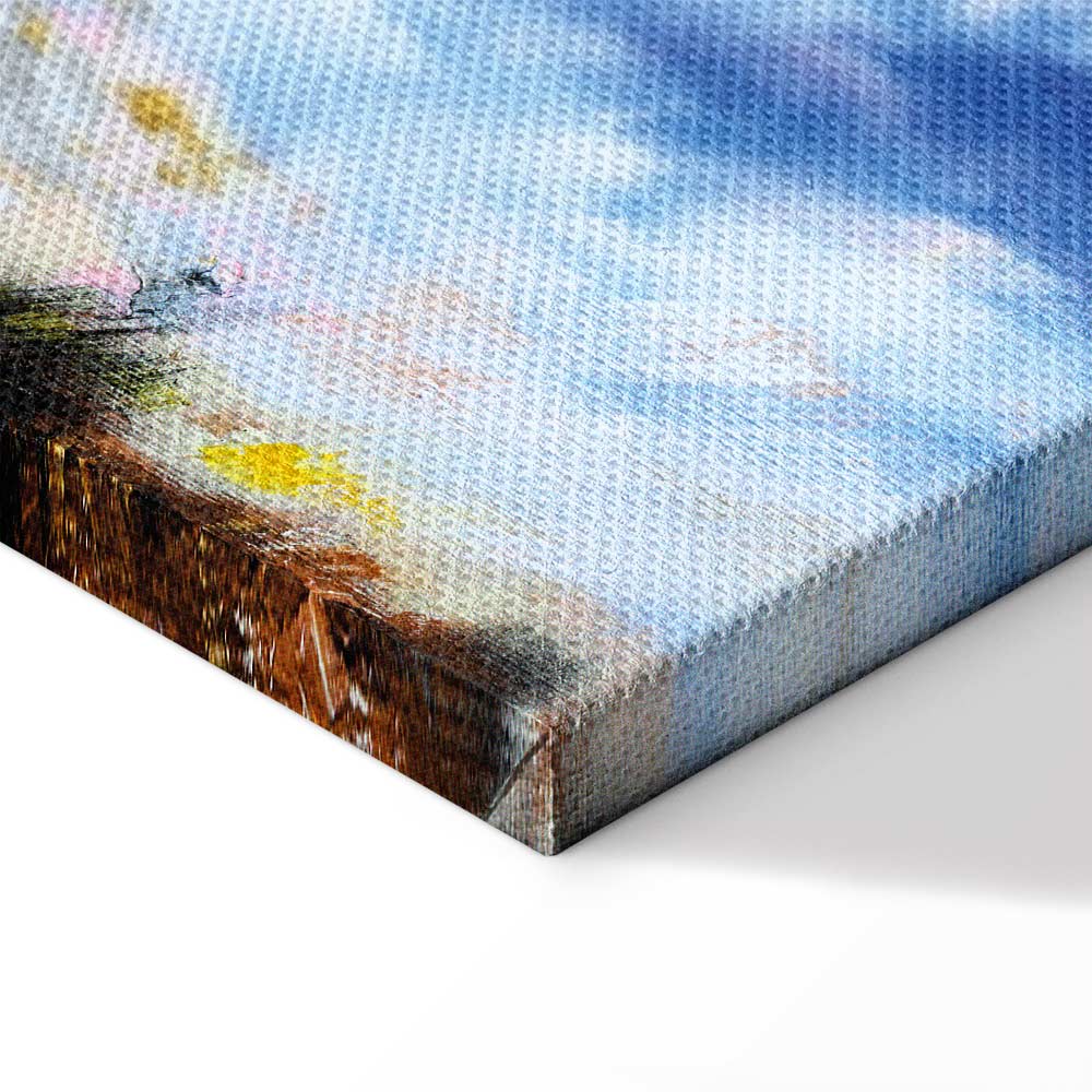 Canvas Print Birds against a Painterly Sky - Image 13