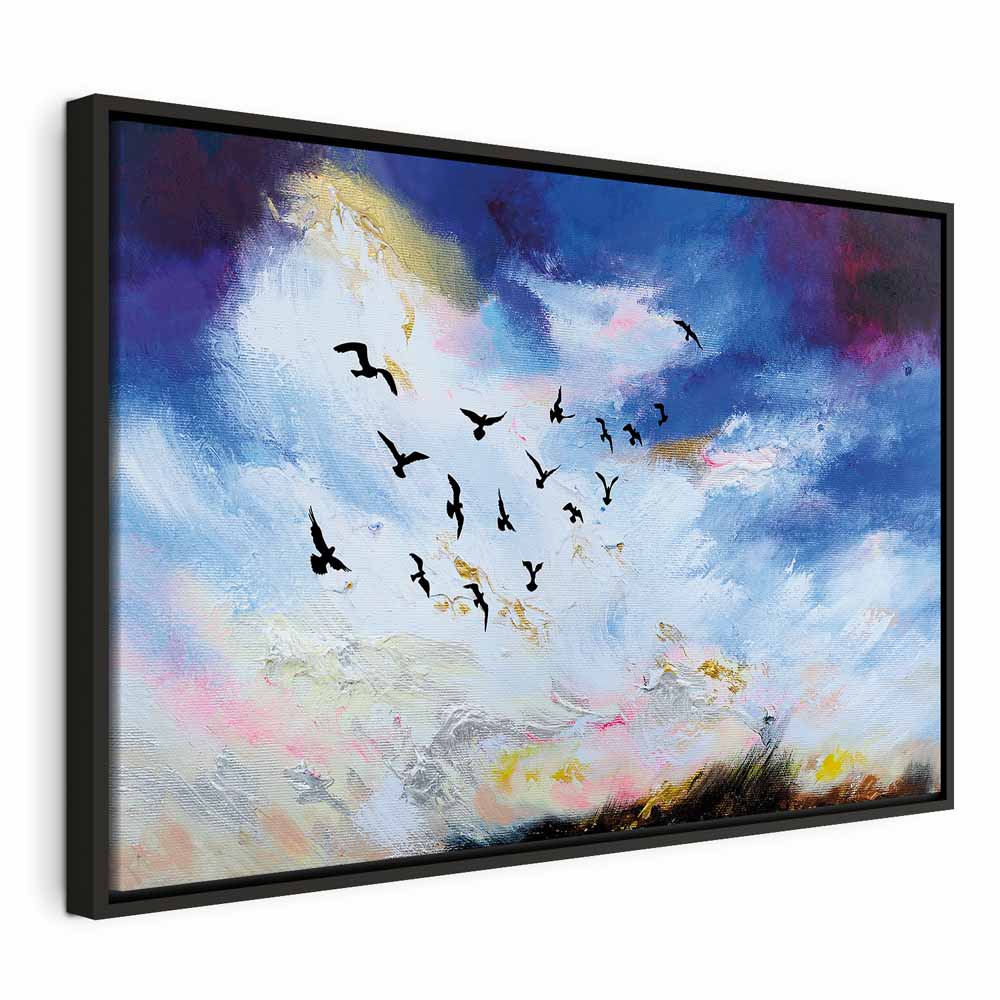 Canvas Print Birds against a Painterly Sky - Image 14