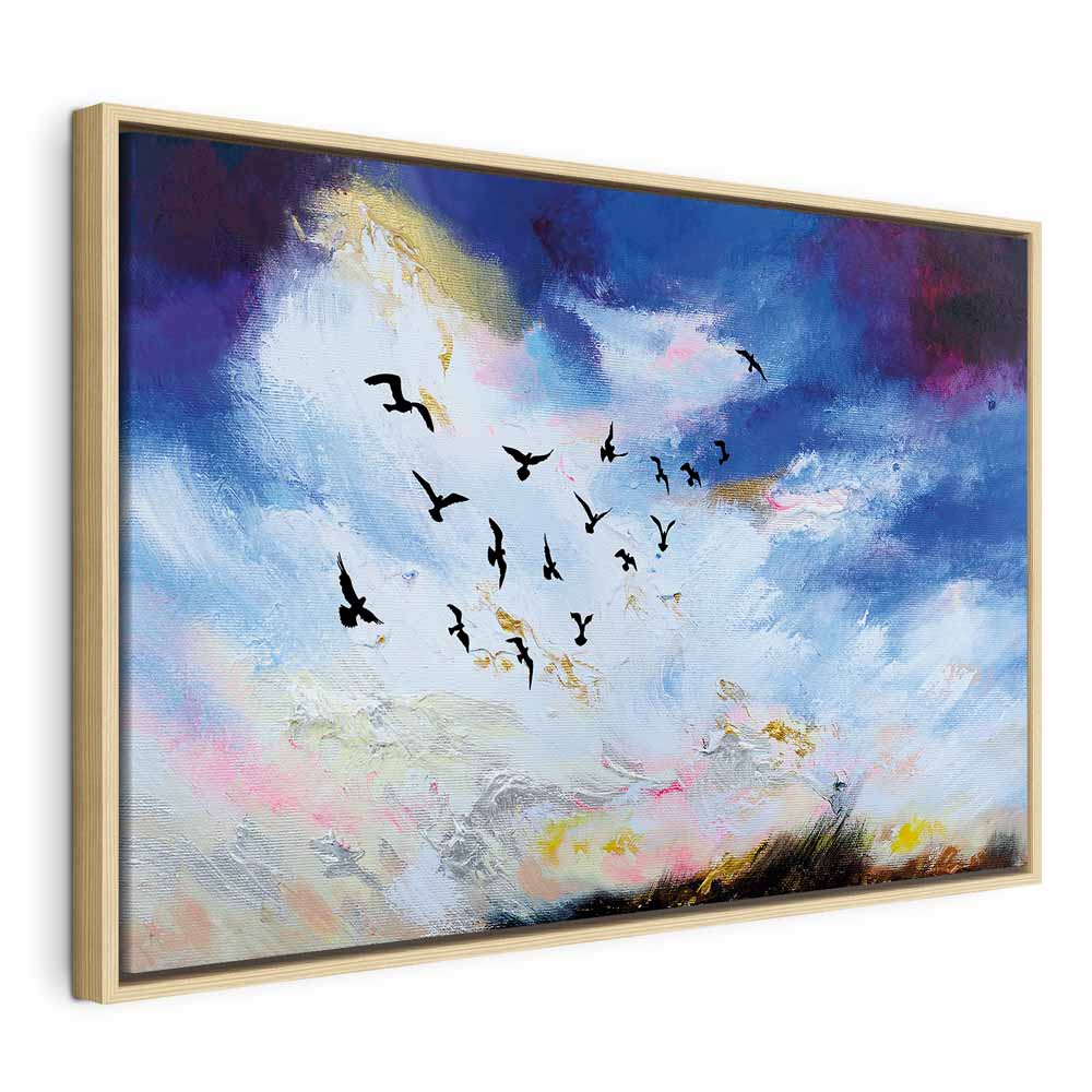 Canvas Print Birds against a Painterly Sky - Image 20
