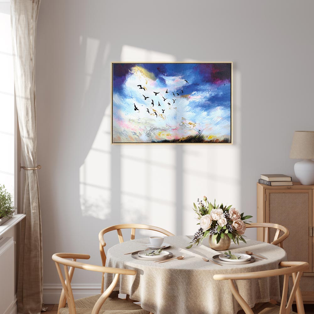 Canvas Print Birds against a Painterly Sky - Image 24