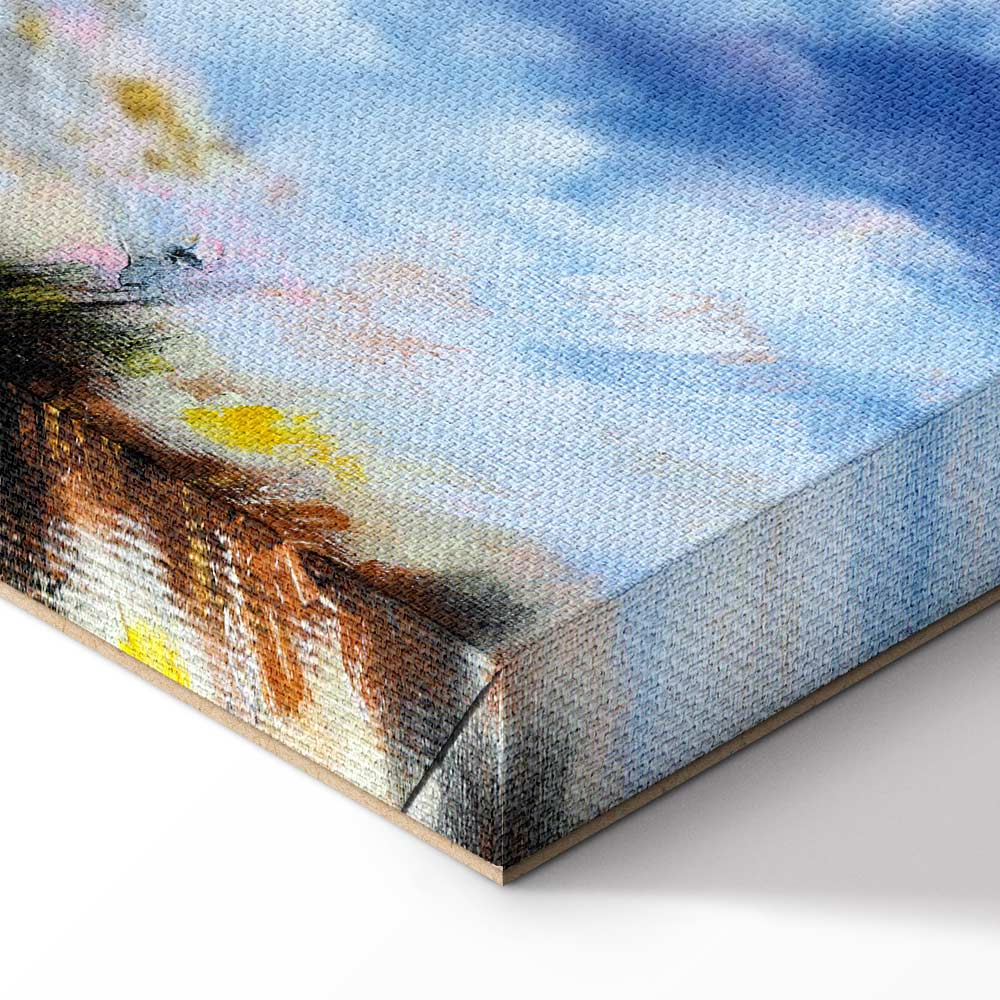 Canvas Print Birds against a Painterly Sky - Image 6