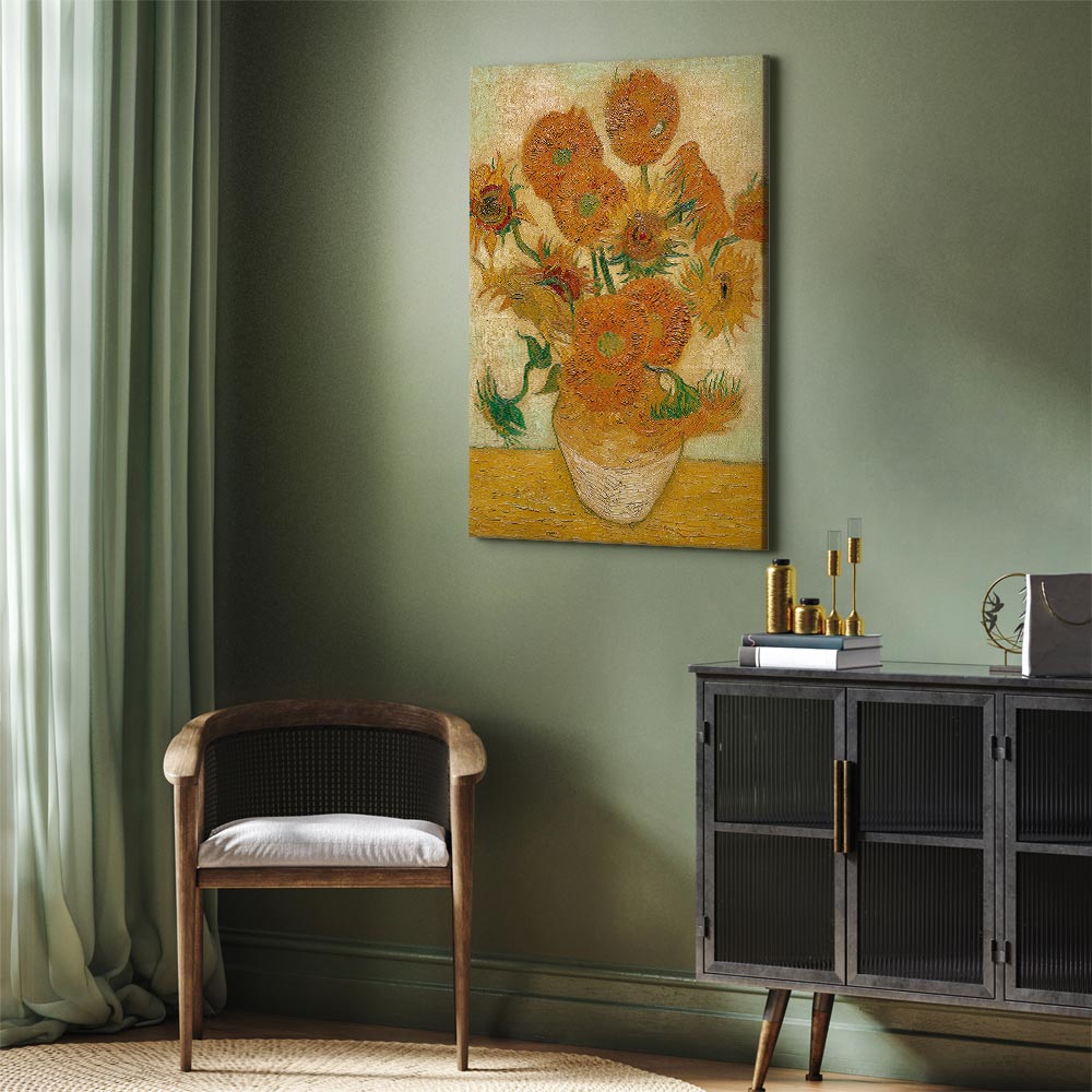 Sunflowers by Vincent van Gogh. Canvas Print - Image 3