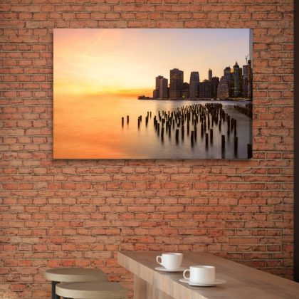 Canvas print New York at sunset