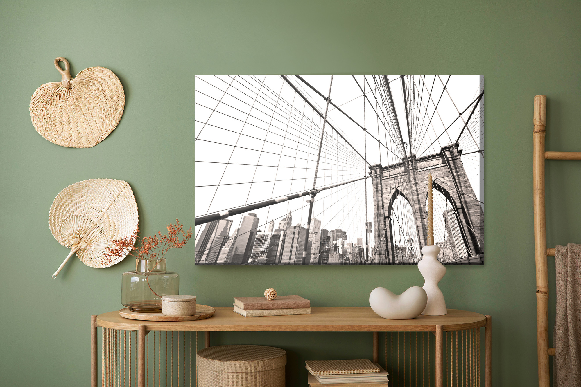 Leinwandbild Skyline von New York bei Nacht – Bild 6