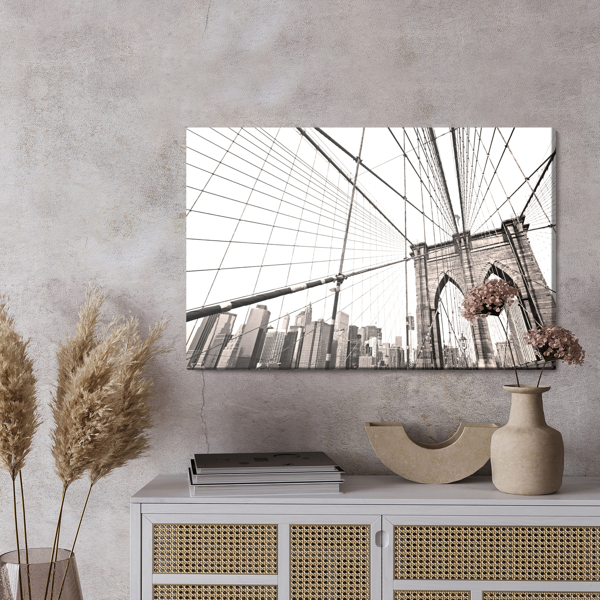 Leinwandbild Skyline von New York bei Nacht – Bild 4