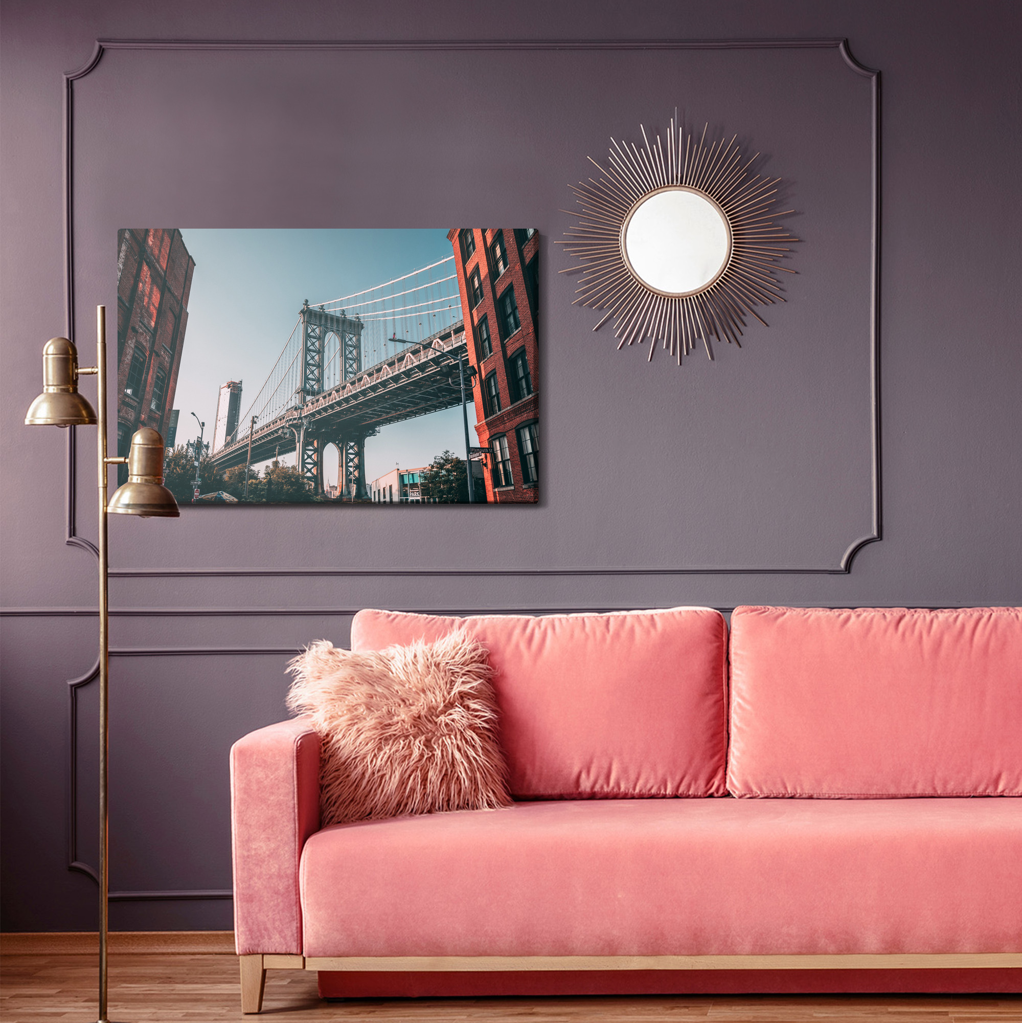 Canvas print Manhattan Bridge in New York - Image 5