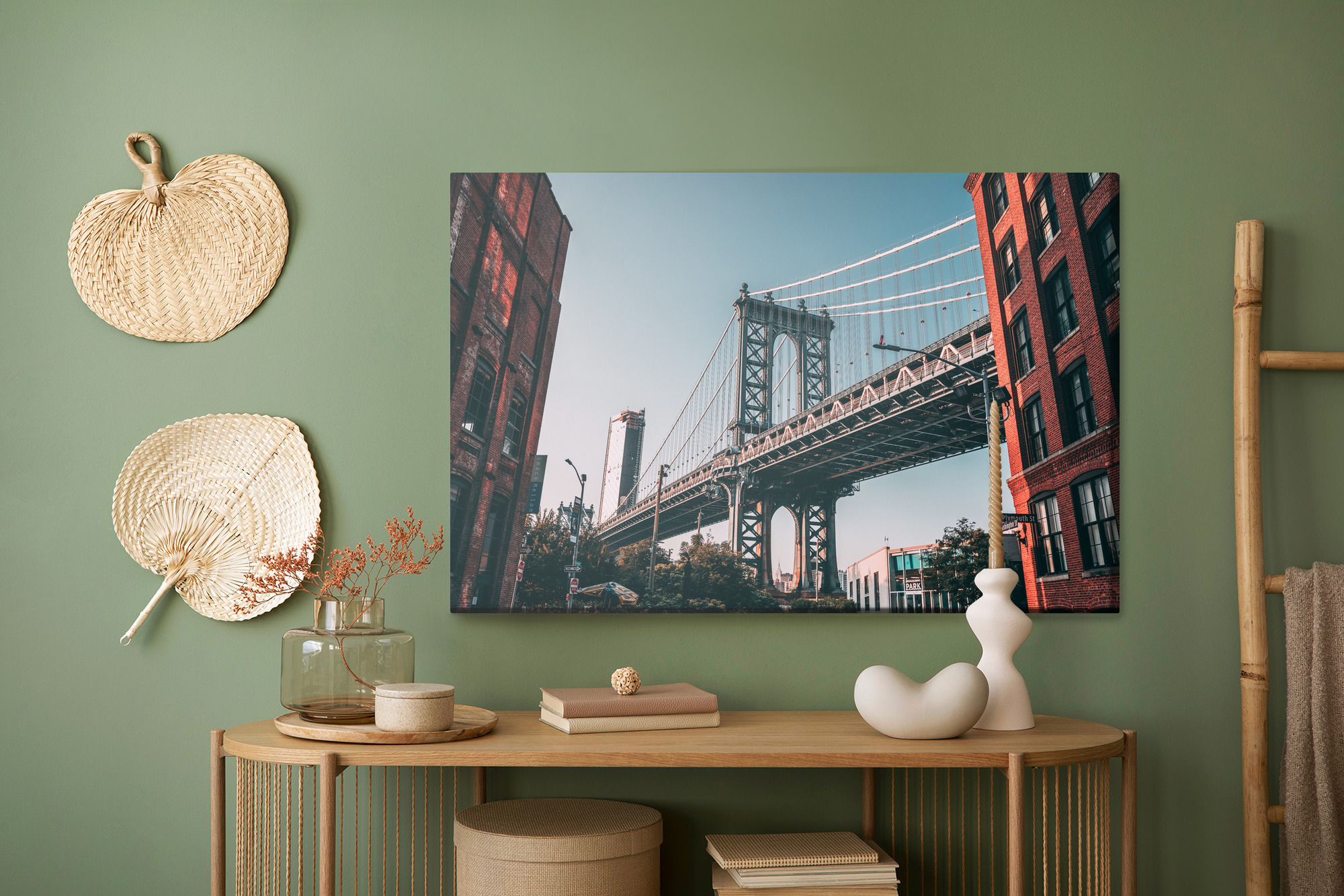 Canvas print Manhattan Bridge in New York - Image 6