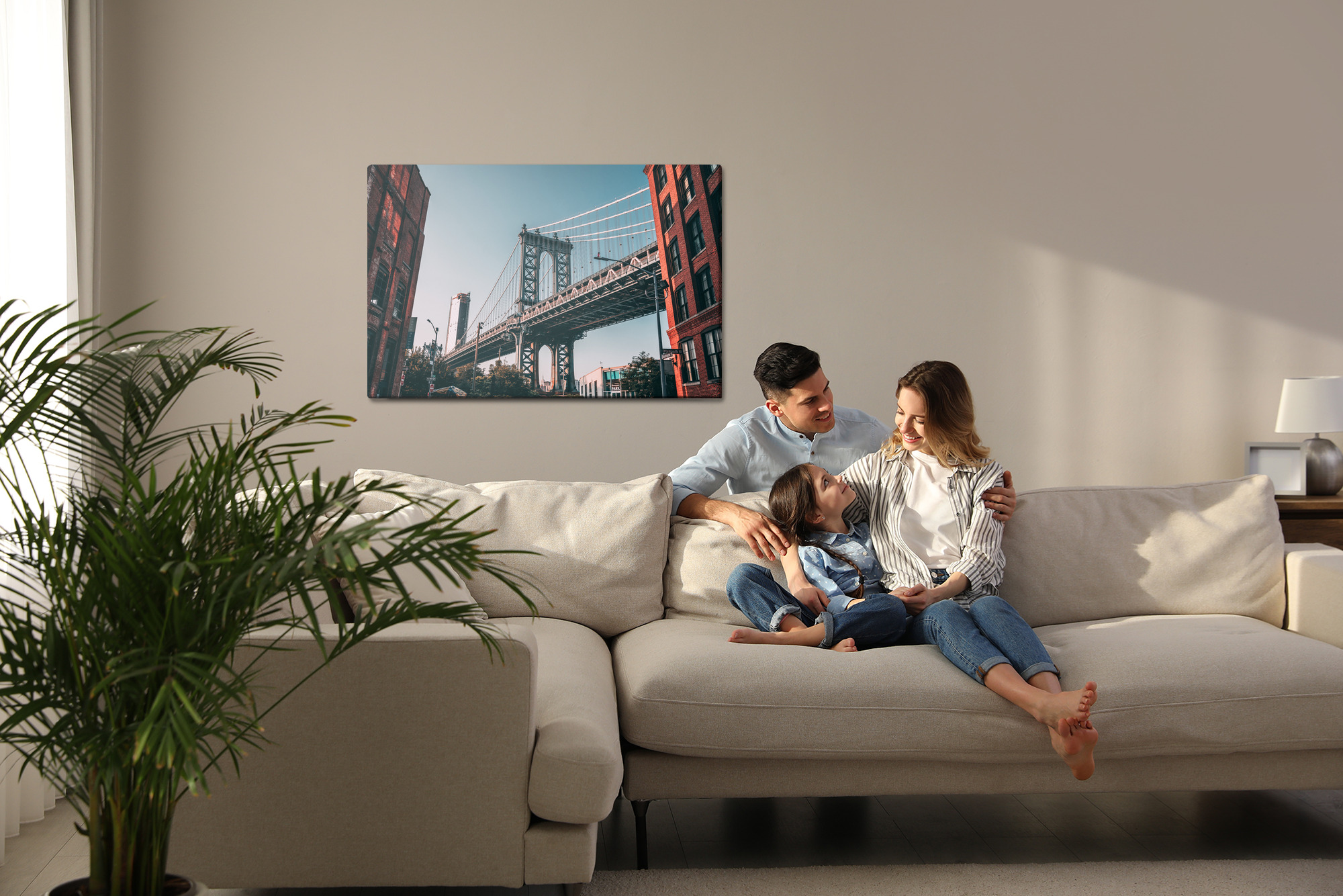 Canvas print Manhattan Bridge in New York - Image 8