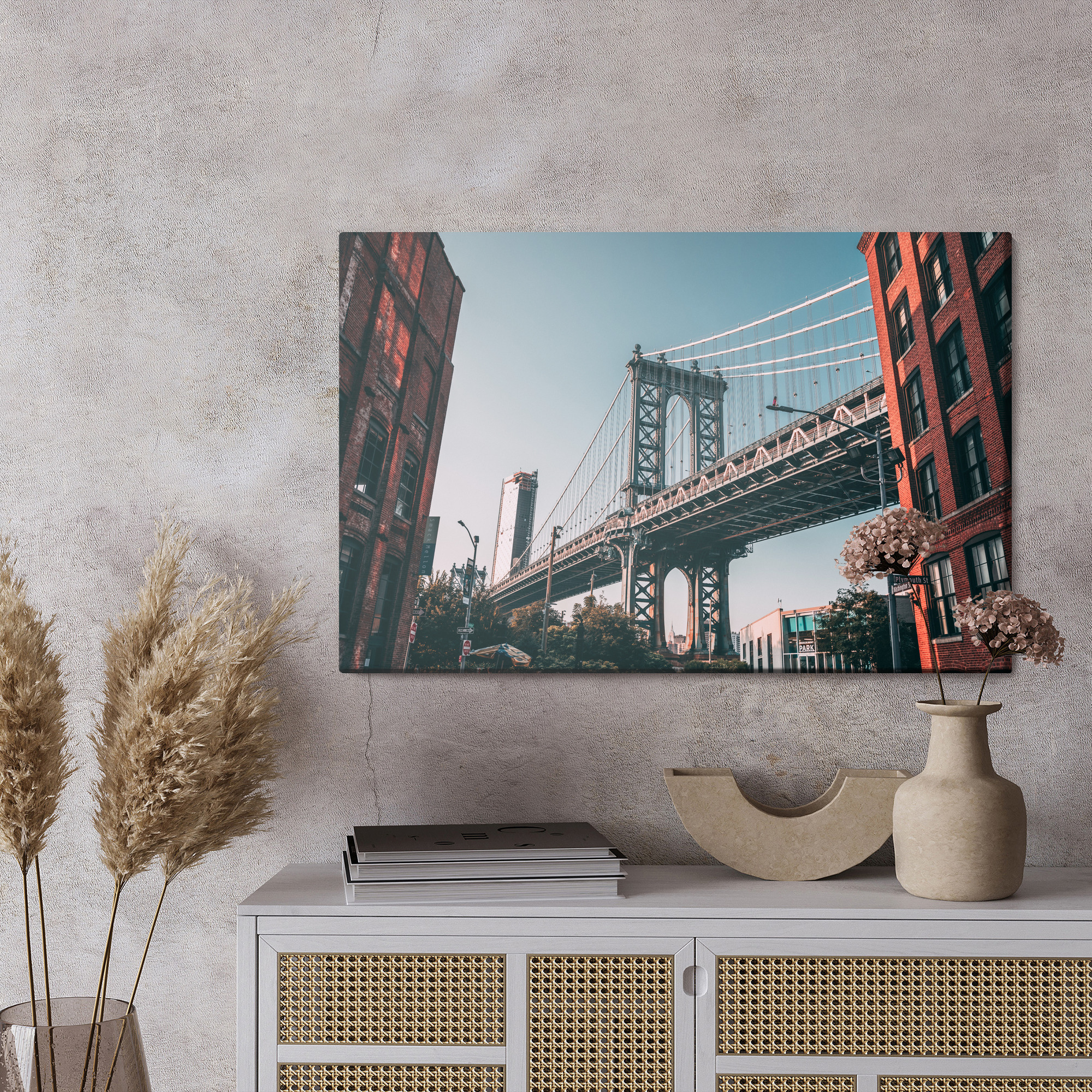 Canvas print Manhattan Bridge in New York - Image 4